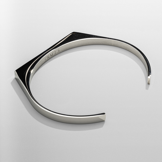 Bracciale rigido rettangolare 5mm (Argento)