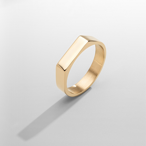 CRAFTDLondon クラフトロンドン 指輪 RECTANGLE SIGNET RING RectangleSignetRing_Gold_grand