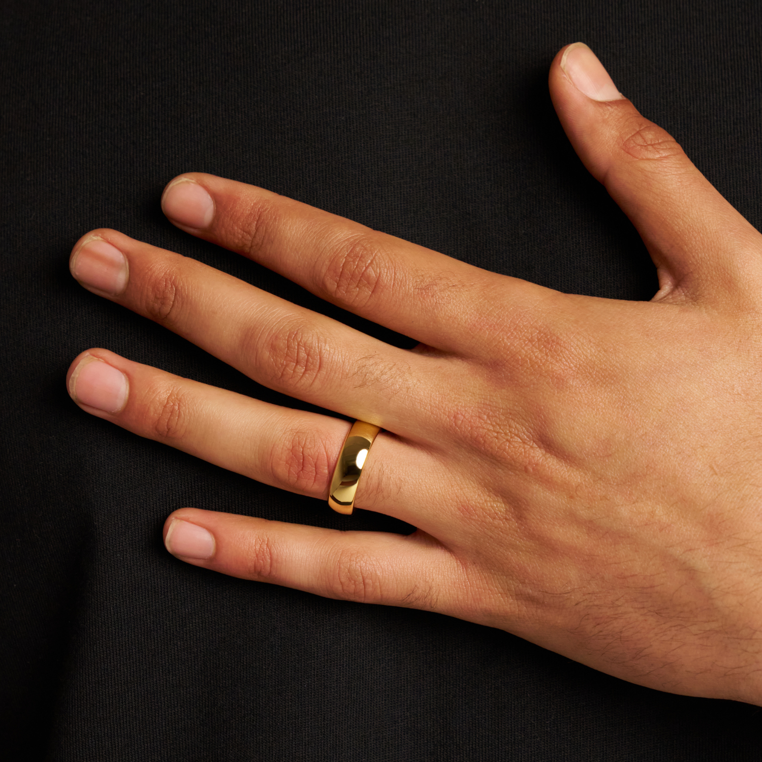 Rounded Wedding Ring (18ct Gold) 7mm