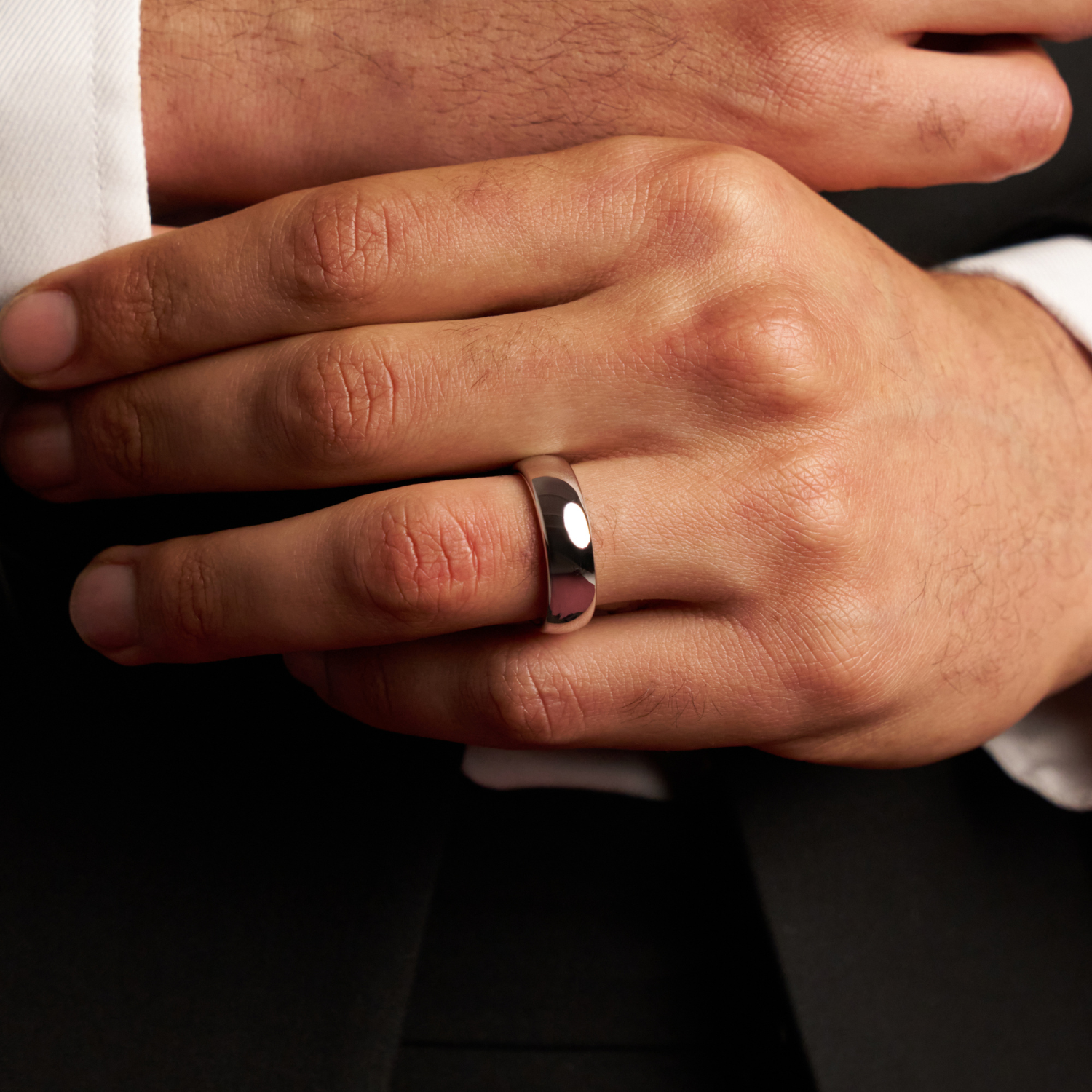 【CRAFTD London】Rounded Wedding Ring 7mm☆結婚指輪 マリッジ Rounded Wedding Ring (Silver) 7mm