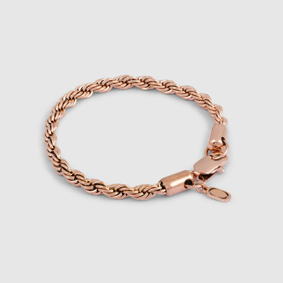 Bracciale a corda (Oro rosa) 5mm