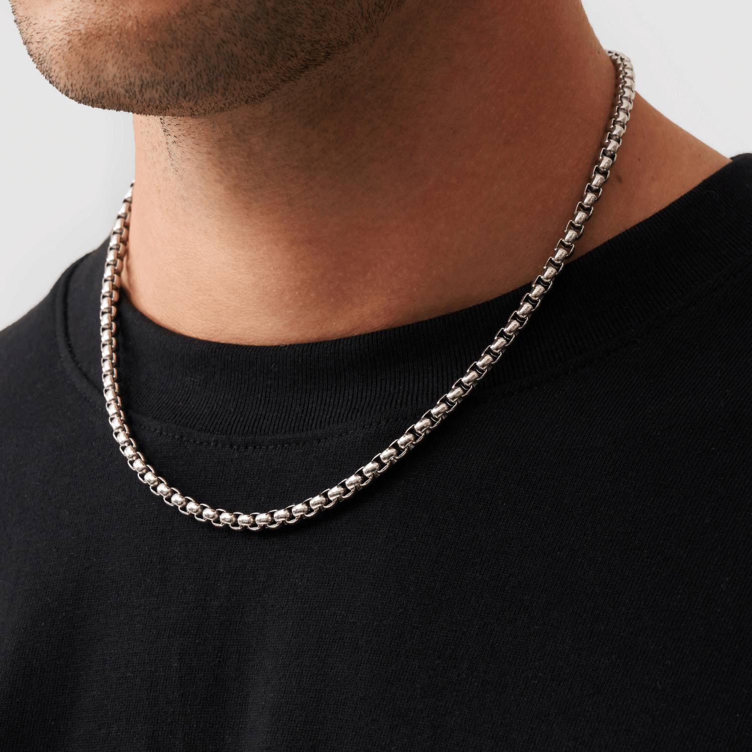 Round Box Chain (Silver) 5mm