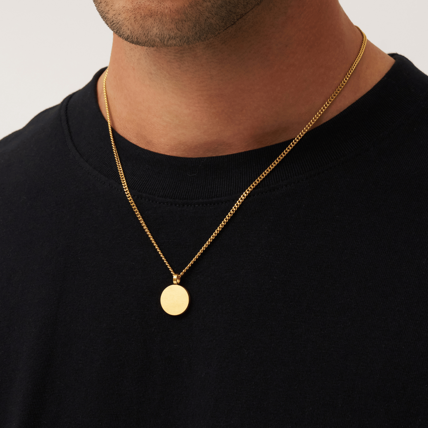 CRAFTD London ネックレス ROUND TOTEM PENDANT SILVER GOLD Round Totem Pendant (Gold)