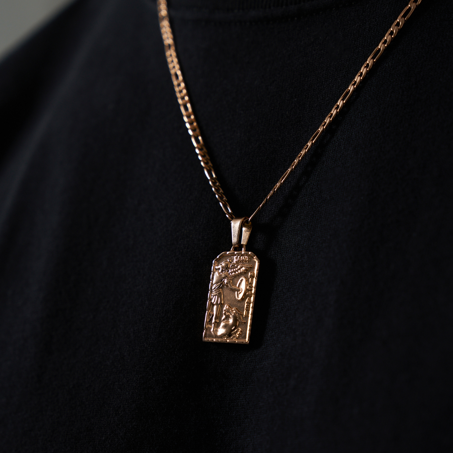 CRAFTD London ネックレス ST MICHAEL PENDANT 2MM ROSE GOLD St Michael Pendant (Rose Gold)