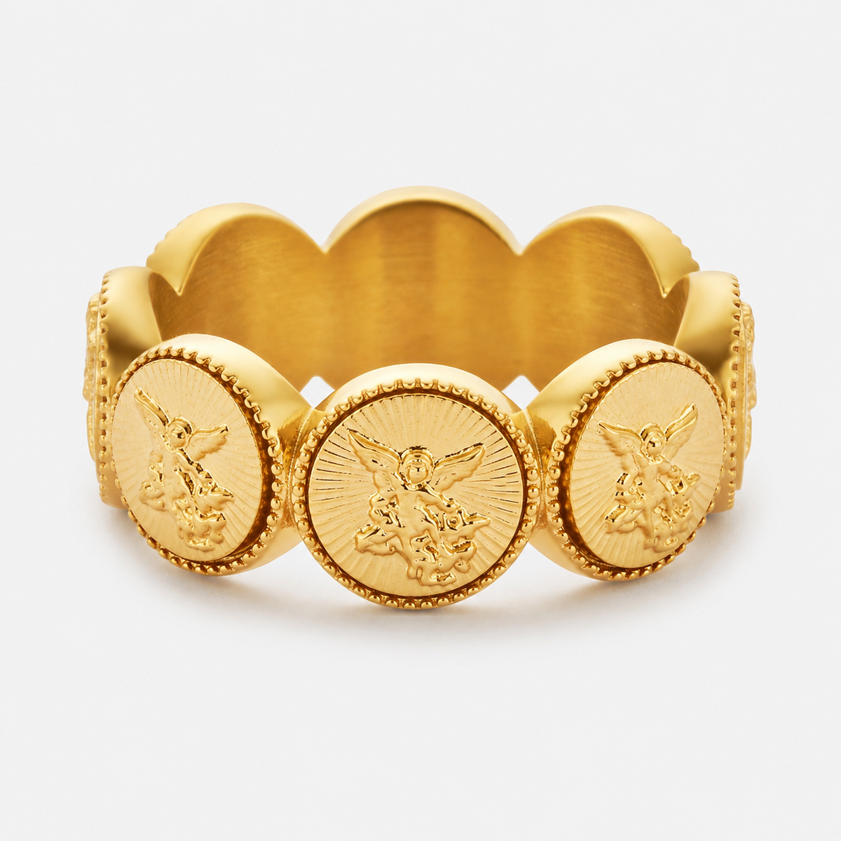 St Michael Band Ring (Gold)