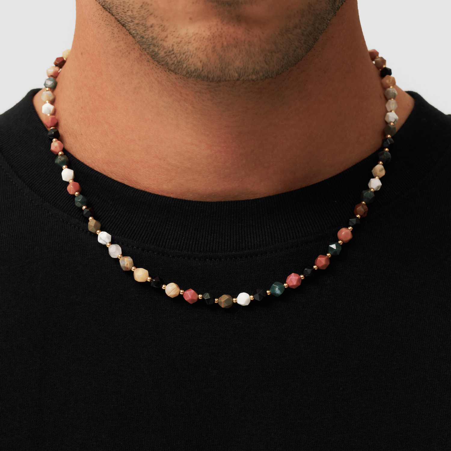 CRAFTD London ネックレス STONE BEADED NECKLACE SILVER GOLD Stone Beaded Necklace (Gold)