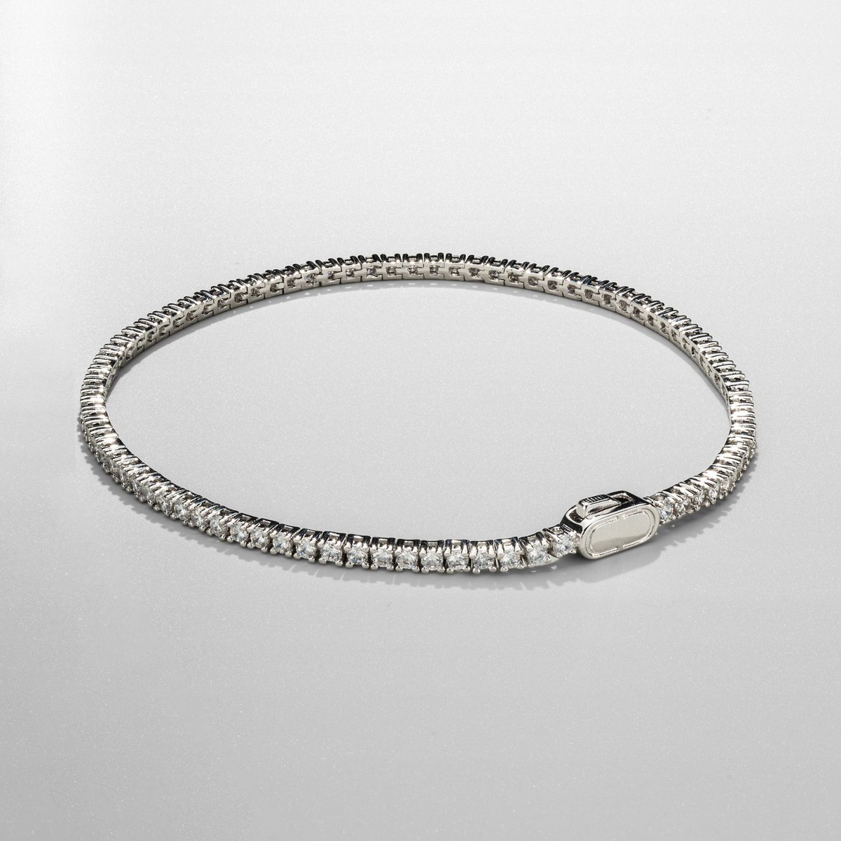 Tennis Bracelet (Silver) 2mm | CRAFTD London