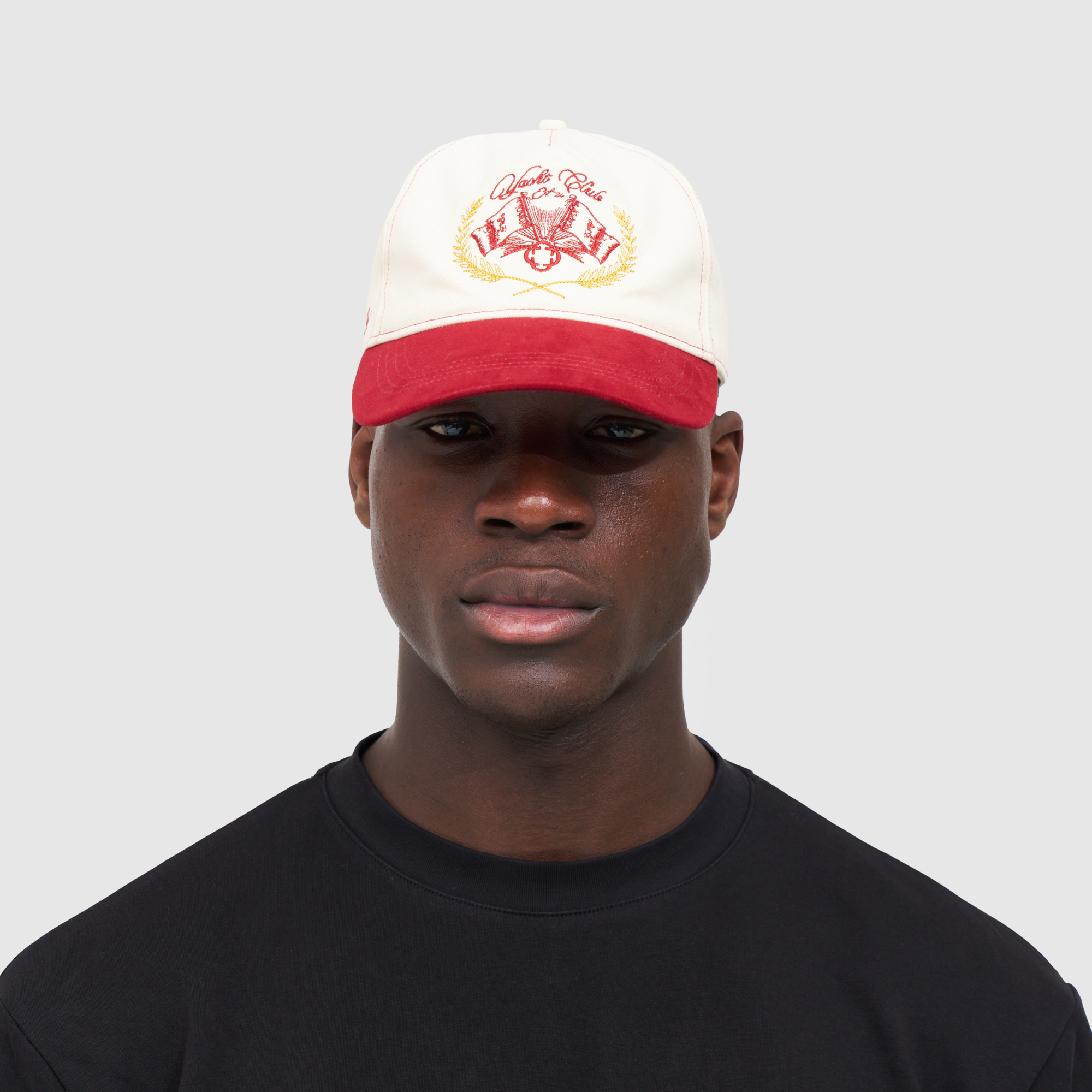 Yacht Club Cap (Cream/Red)