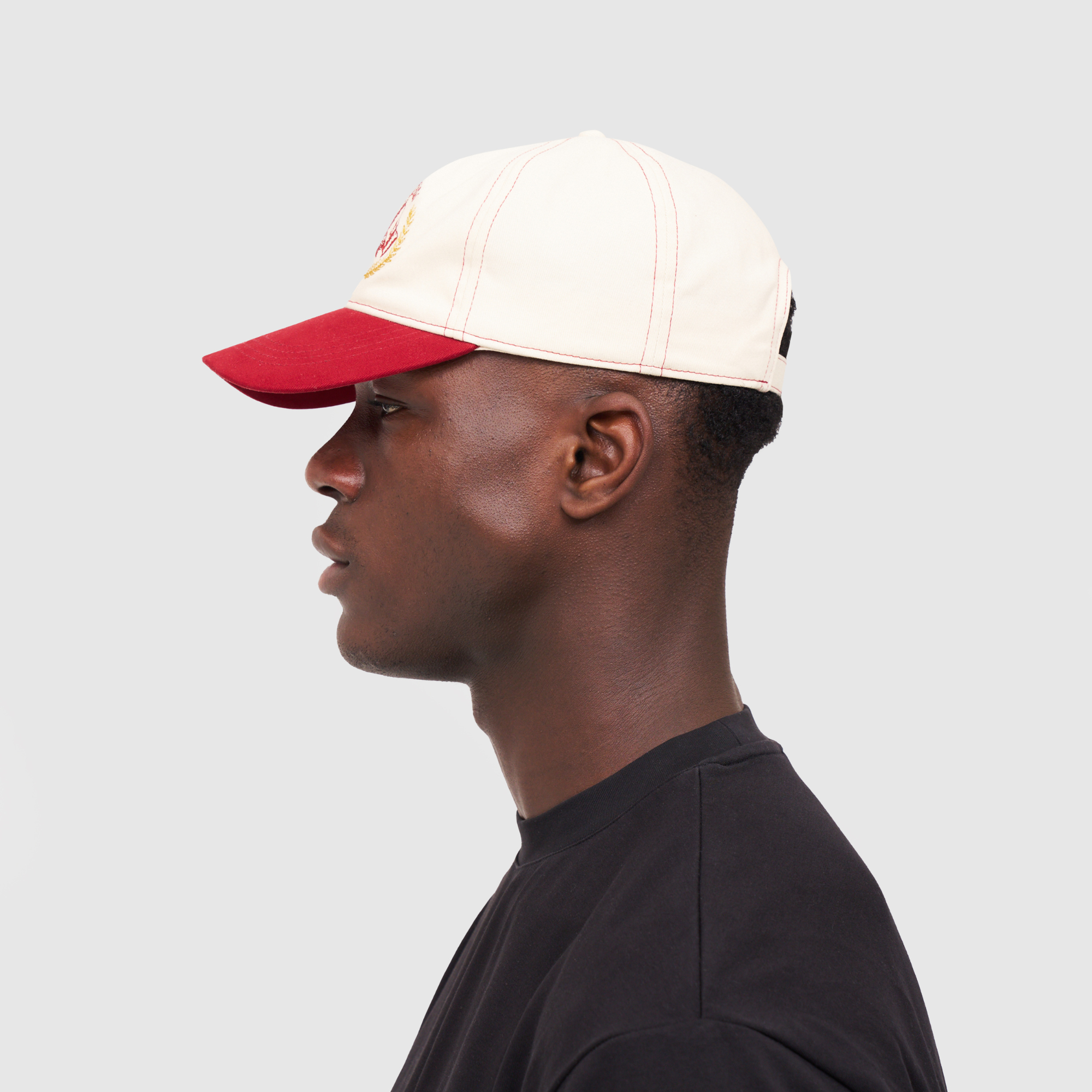 Yacht Club Cap (Cream/Red)