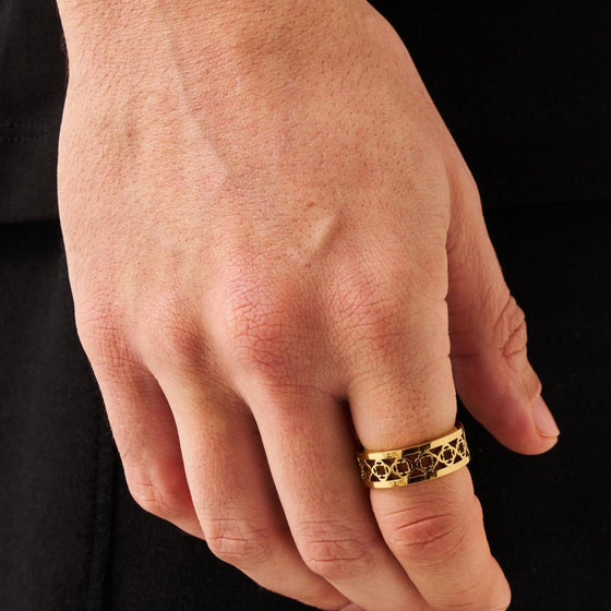 Anillo Banda de Trébol (Oro)