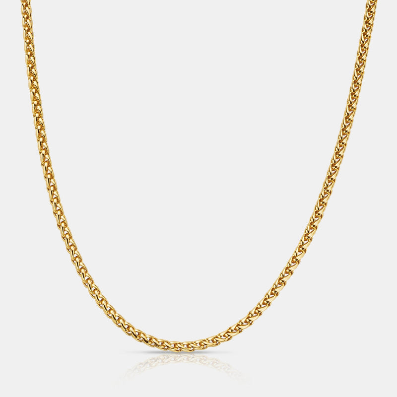 Trigo (Oro de 18 quilates) 3mm | Plata Esterlina