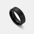 Bevelled Ring (Black) 8mm