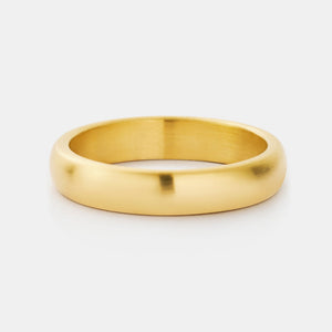 Anillo de Banda Redonda Cepillada (Oro) 5mm