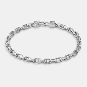Bracciale a maglia ancora CD (Argento)
