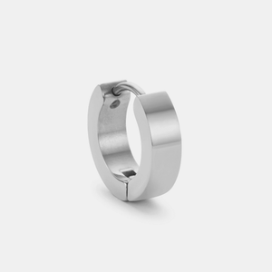 Chunky Hoop Earring (Silver)