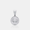Pendentif Croix Cercle (Argent) 
