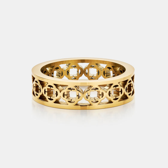 Anillo Banda de Trébol (Oro)