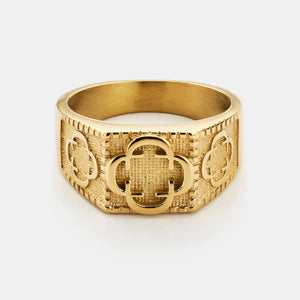 Anello Sovrano Quadrifoglio (Oro)