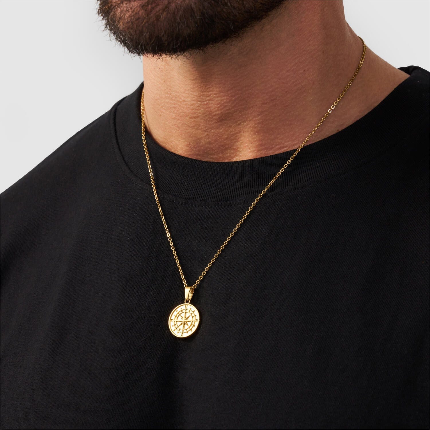 Mens Gold Pendants + Necklaces Mens Gold Pendants + Necklaces