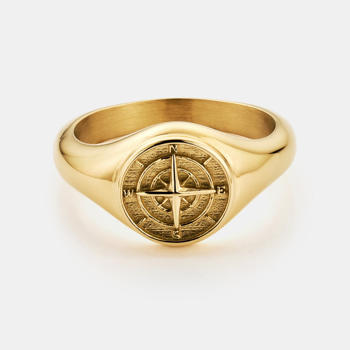 Compass Signet Ring (Gold)