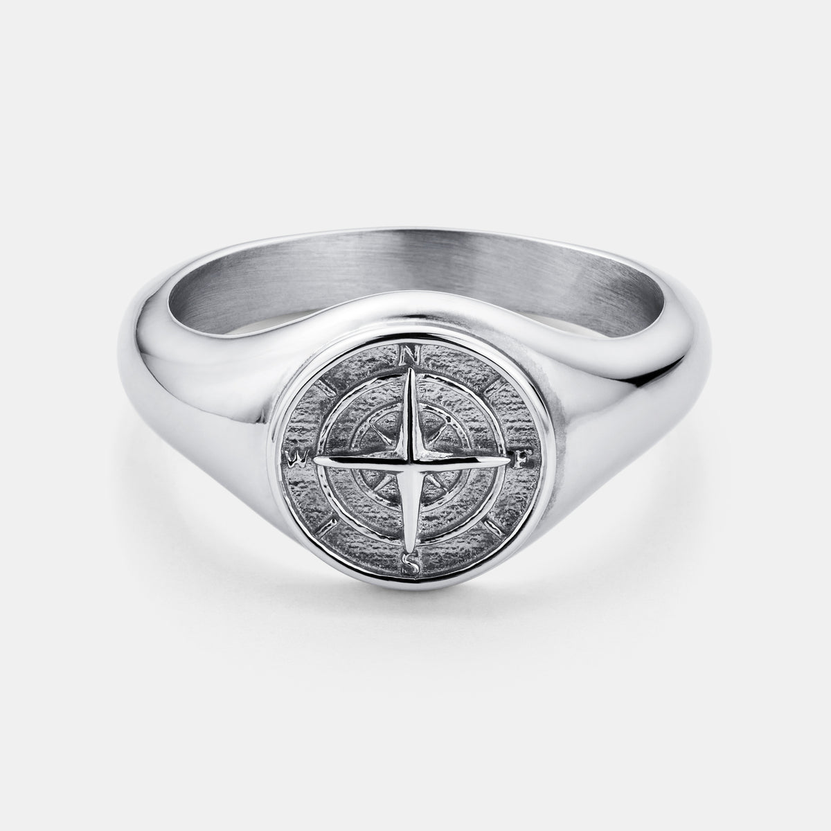 Compass Signet Ring (Silver)