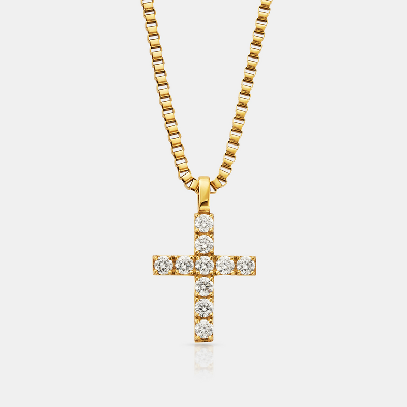 Iced Cross (Gold)