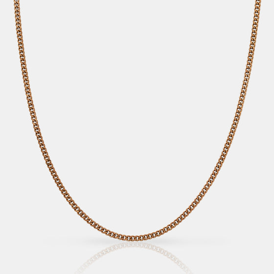Cuban (Rose Gold) 2mm