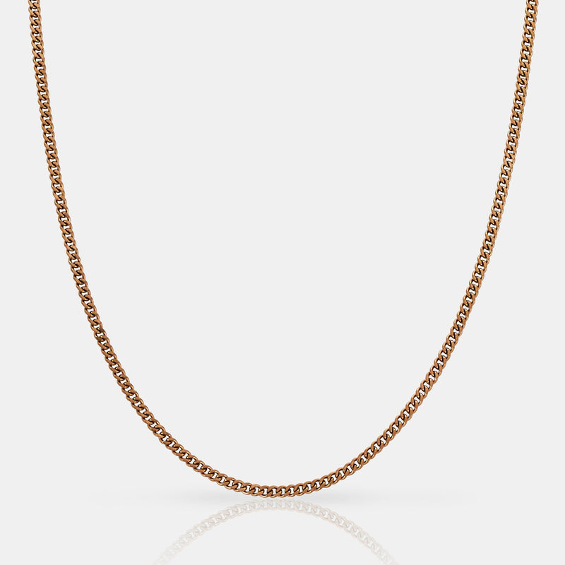Cuban (Rose Gold) 2mm