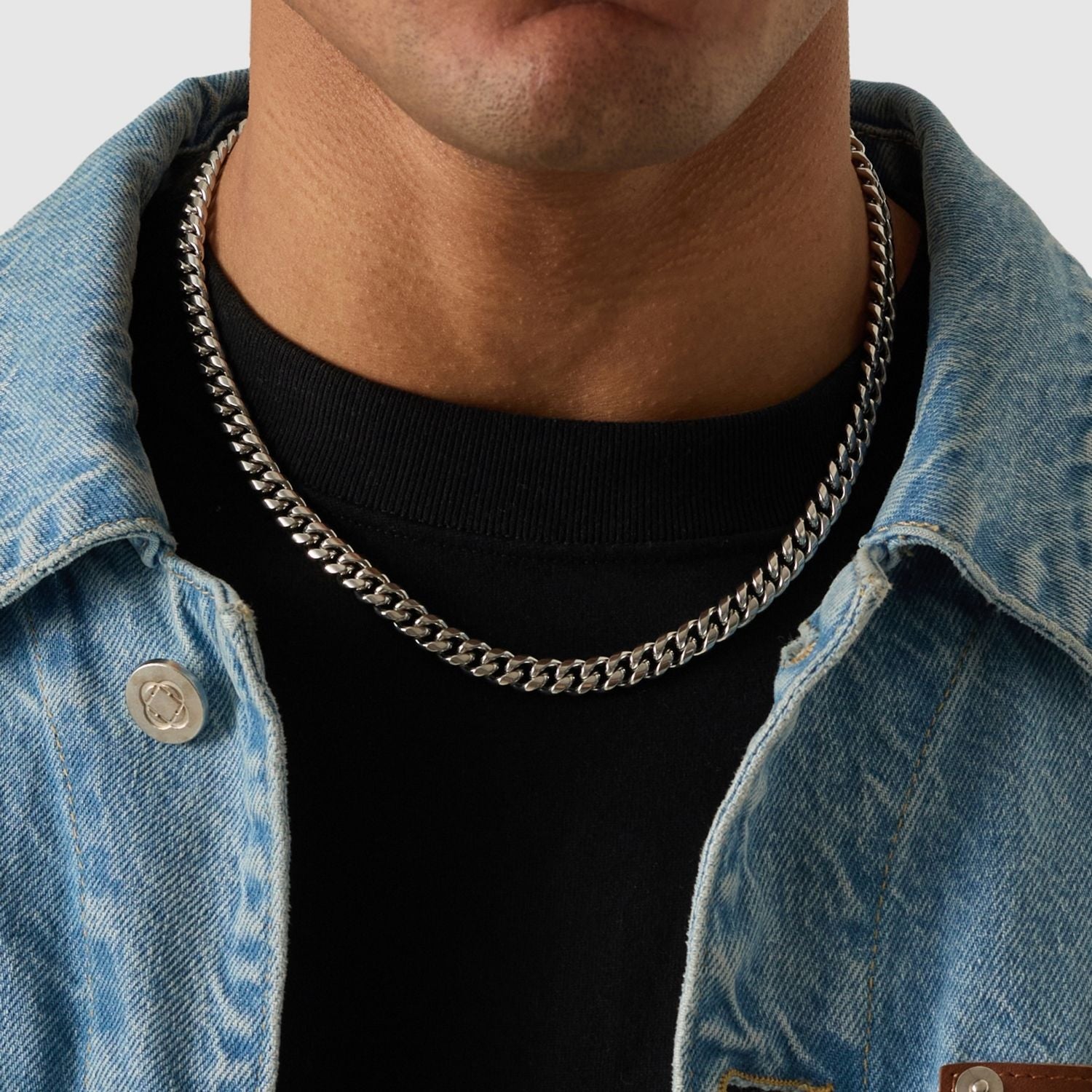 Silver Cuban Link Chain (8mm) | CRAFTD UK
