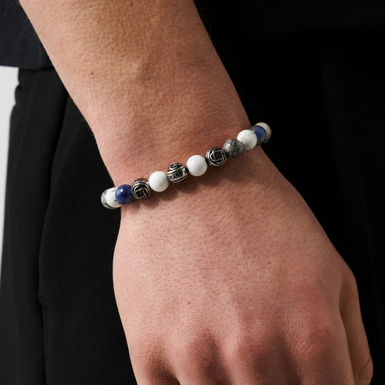 Bracciale con perle Elements (Argento)