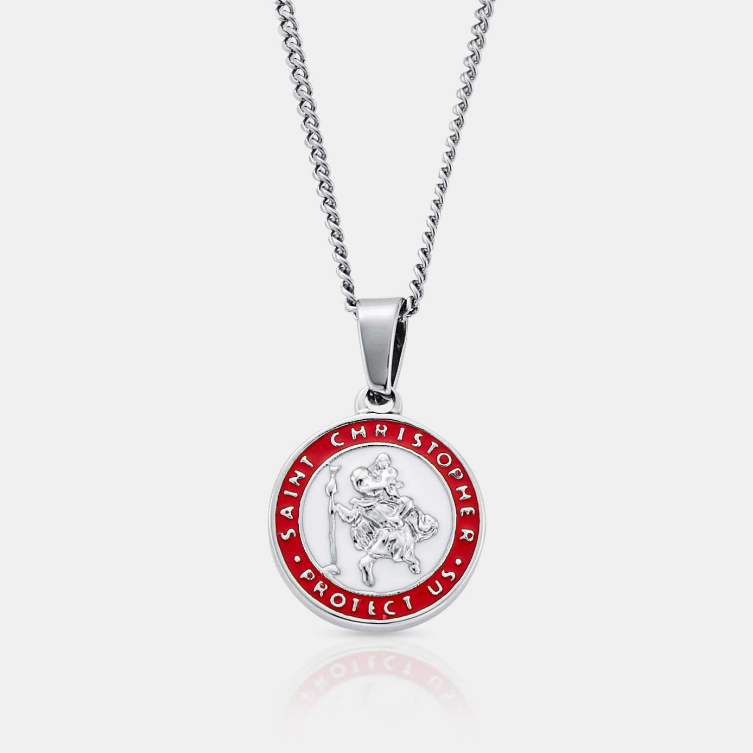 【CRAFTD London】関税負担なし☆St. Christopher Chain☆ Enamel Saint Christopher (Silver)