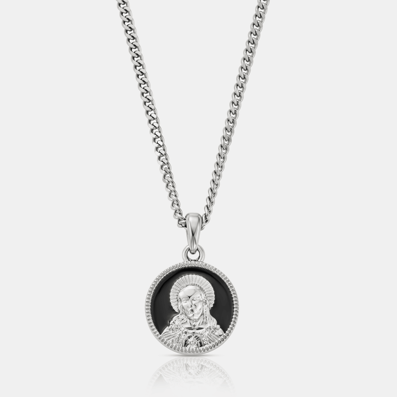 Enamel Jesus (Silver)