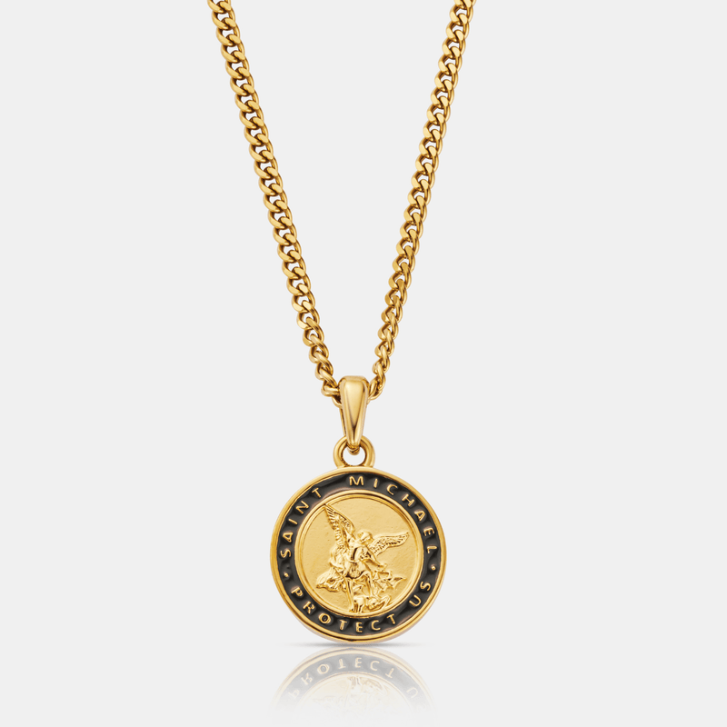 Enamel St Michael (Gold)