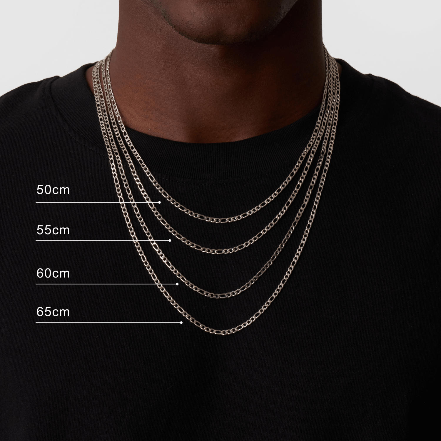 日本未入荷 CRAFTD London FIGARO 3MM Silver Figaro Chain | CRAFTD UK