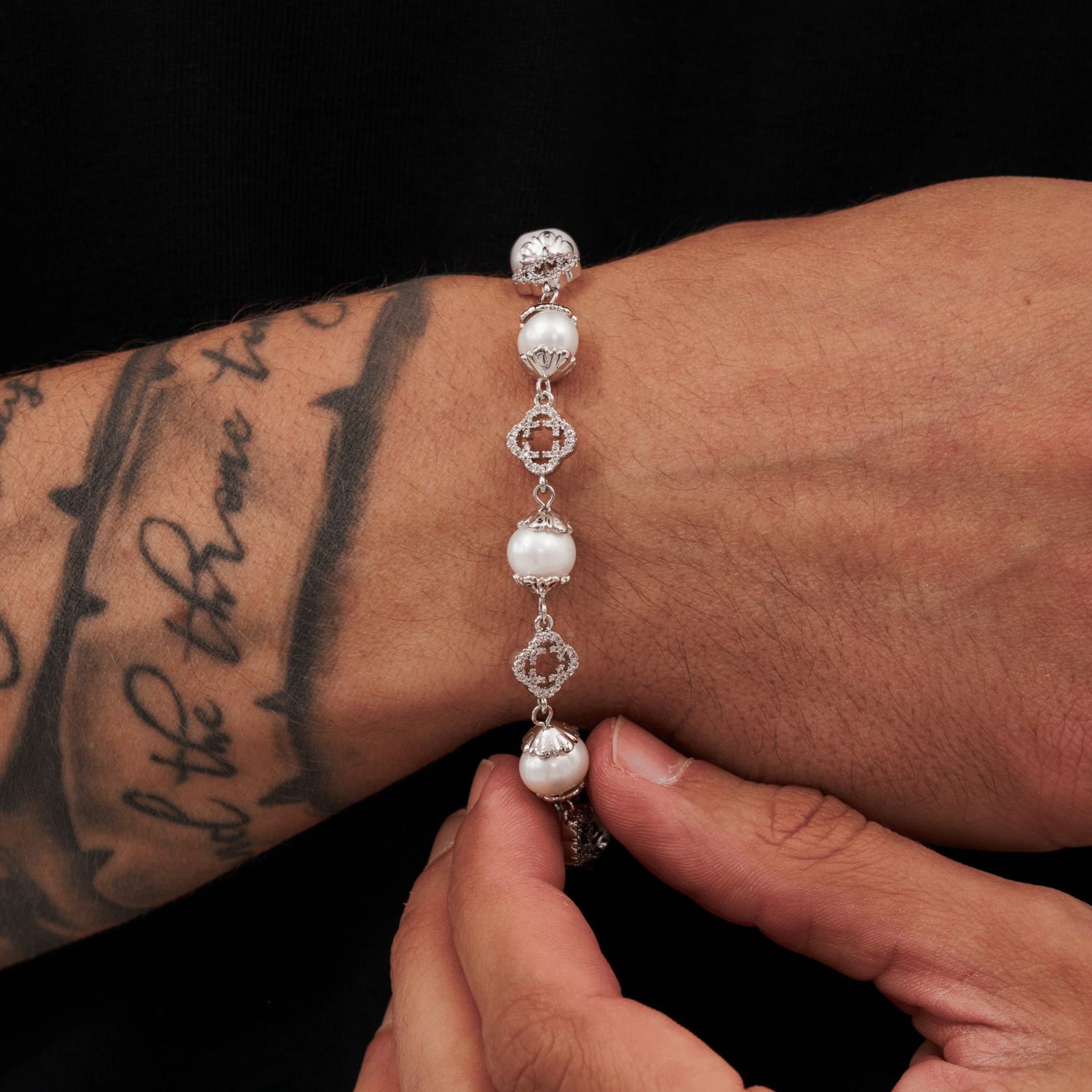 CRAFTDLondon クラフトロンドン FILIGREE REAL PEARL BRACELET Filigree Real Pearl Bracelet (Silver)