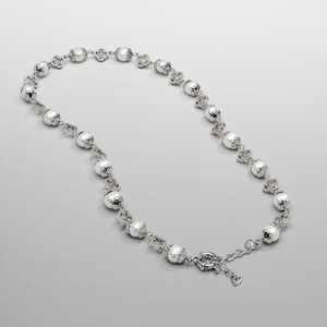Filigrane Echtperlenkette (Silber)