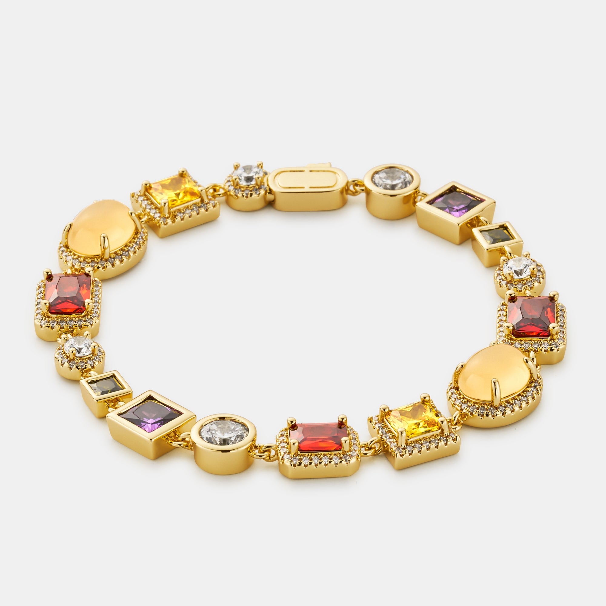 Edelsteinarmband (Gold)