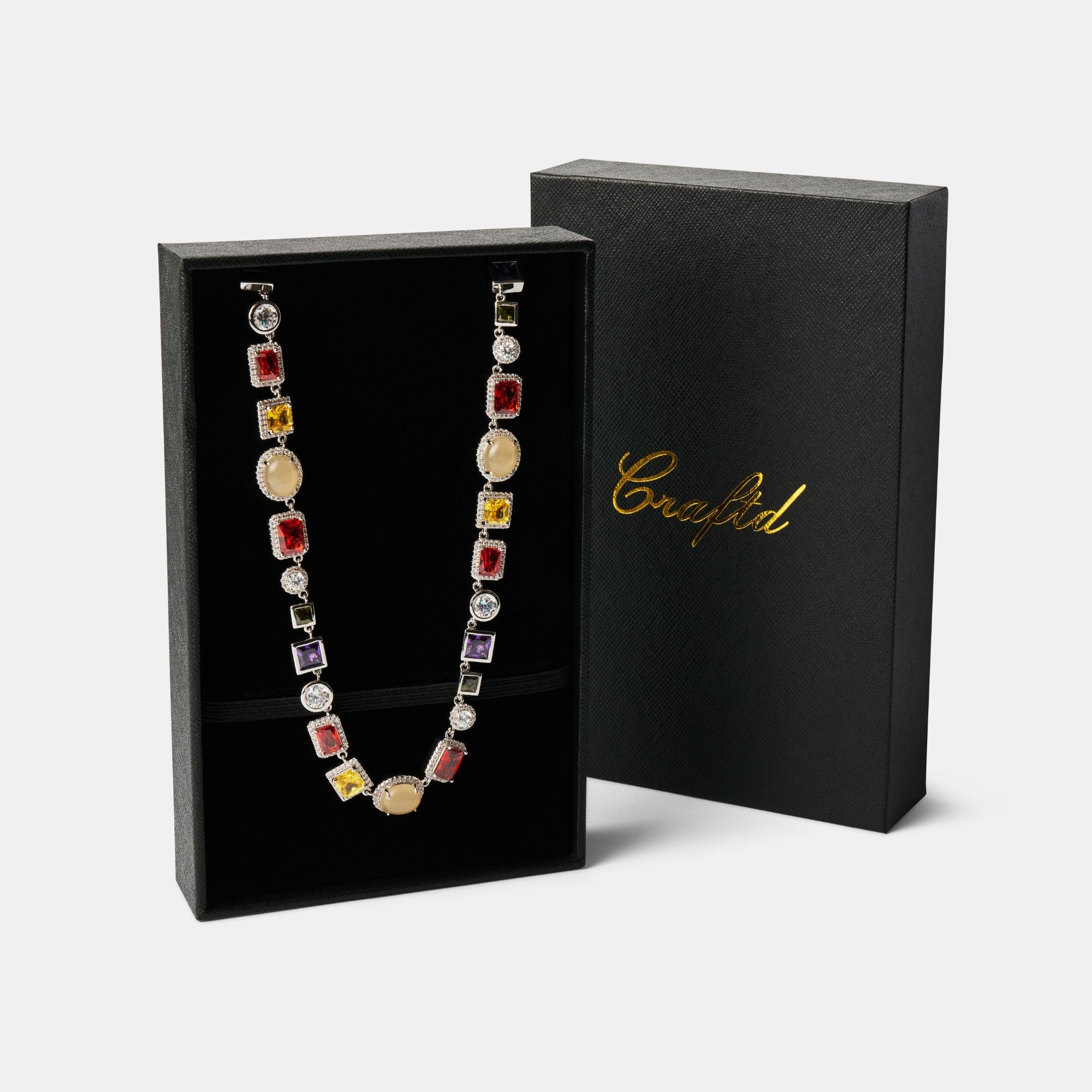 Edelsteinkette (Silber)