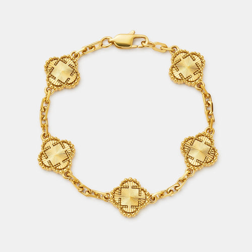 Kleeblatt-Armband (Gold)