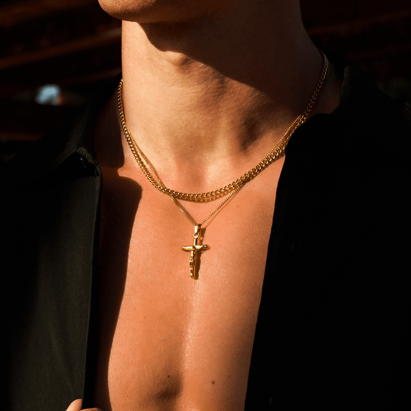 日本未入荷 CRAFTD London CRUCIFIX Gold Cross Pendant (Gold) | CRAFTD UK