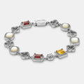 Eisiges Edelsteinarmband (Silber)