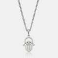 Iced Hamsa (Silver)