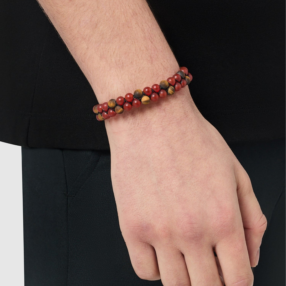 Jasper Stack Bead Bracelet