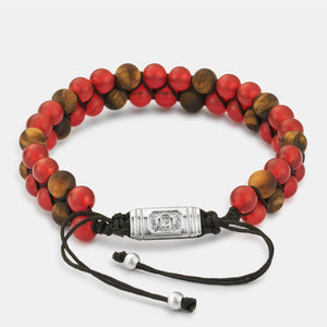 Pulsera de Cuentas Apiladas de Jaspe