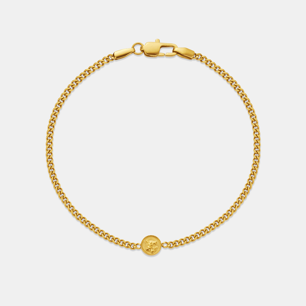 St Michael Bracelet (Gold) 2mm