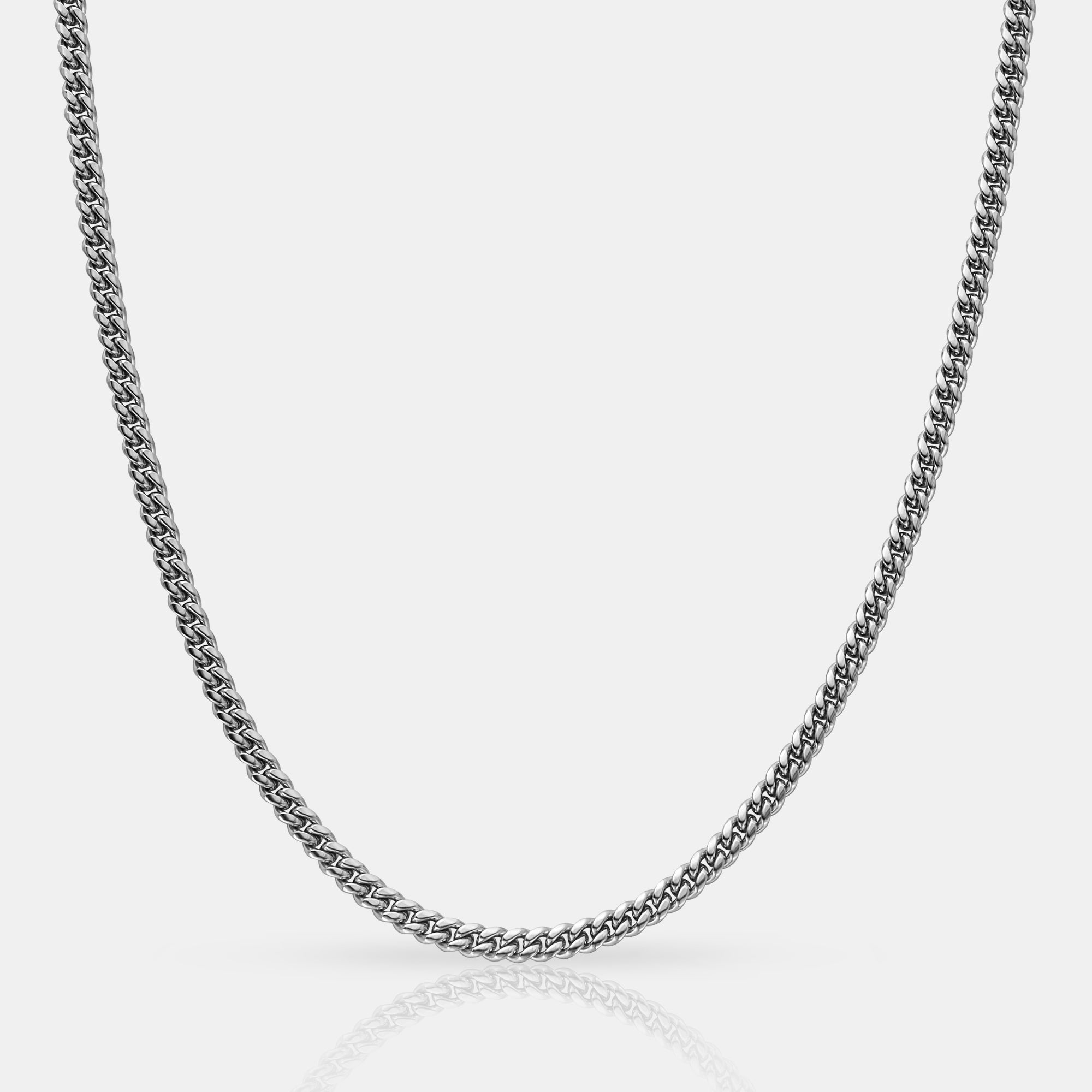 Miami Cuban (Argent) 4 mm