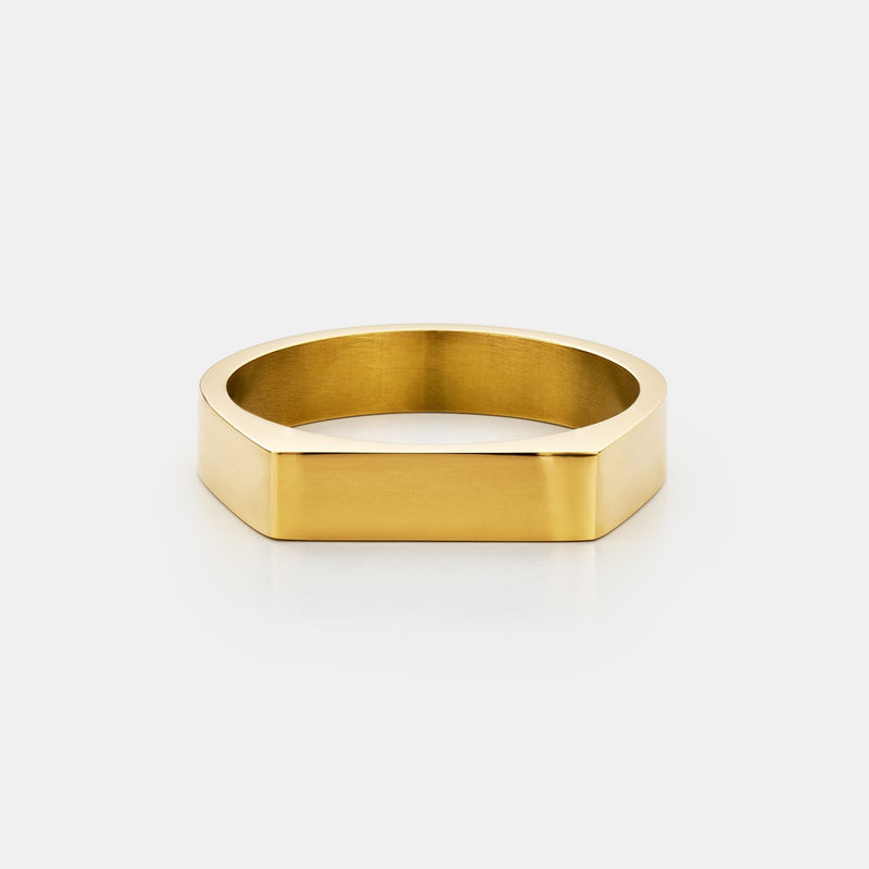 Rechteckiger Siegelring (Gold)