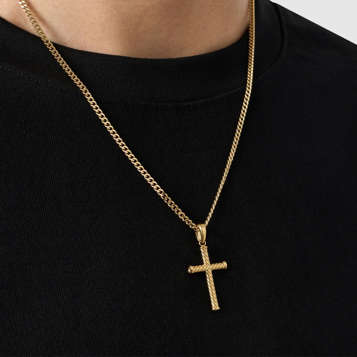 Rope Cross (Gold)