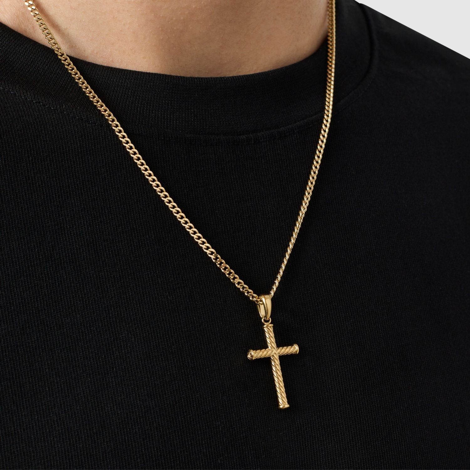 Rope Cross (Gold)