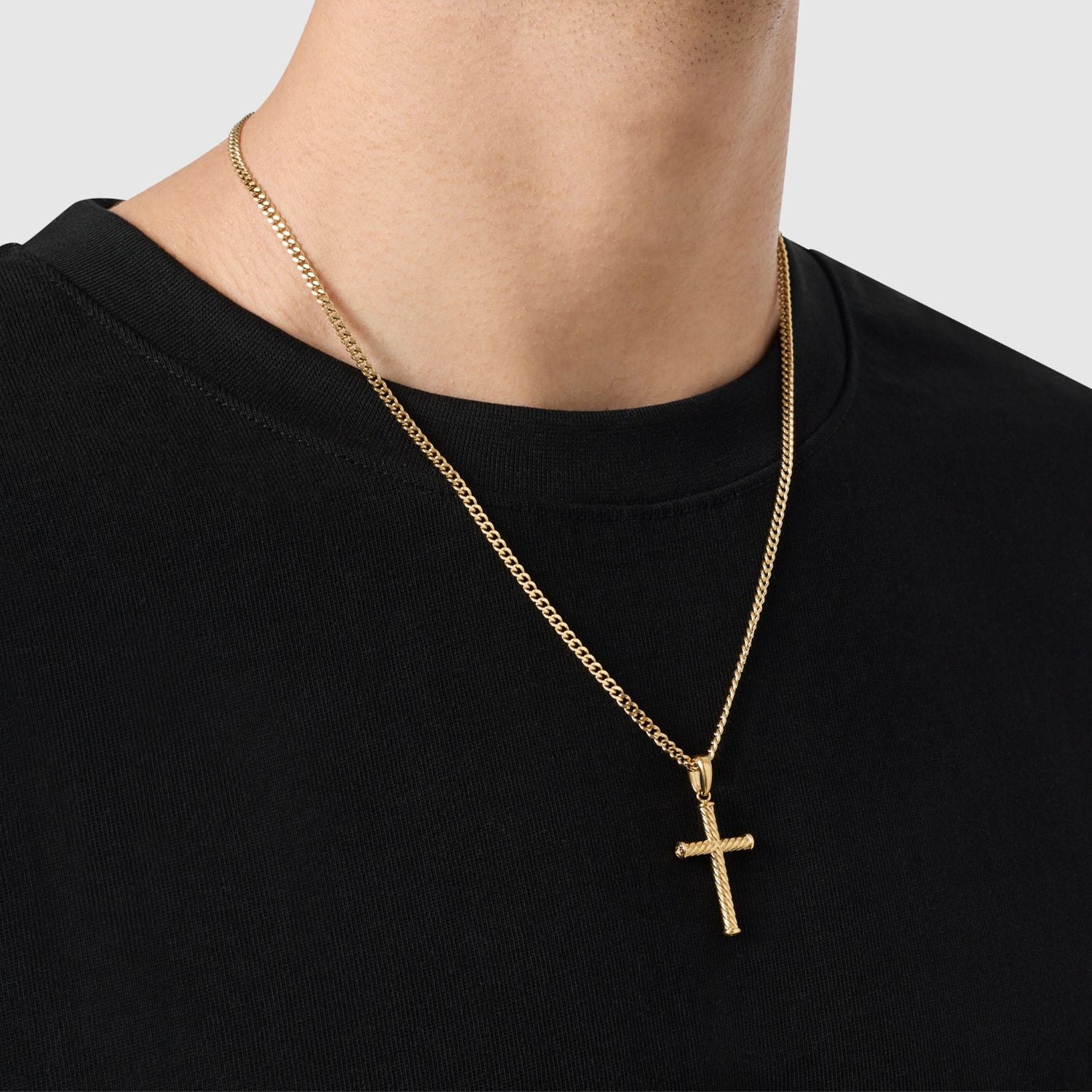 Rope Cross (Gold)